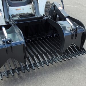 rock bucket grapple for skid steer